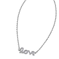 Halskette Lotus Dame in Stahl Cubic Zirconia LS1662/1/1